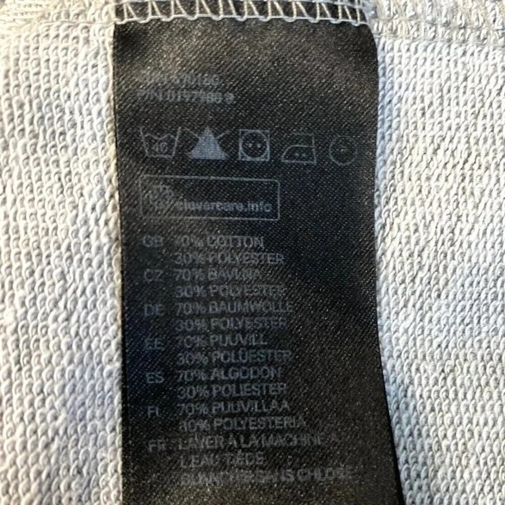 H&M Women Pull Over Crew Neck Gray Casual Sweatshirt Size Small - Picture 12 of 12
